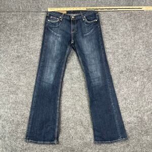 Vintage Jean Paul Damage Jeans Womens Size 29 Dark Wash Bootcut Stretch Made USA